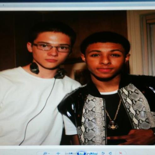 Joseph Storch & Diggy Simmons after Diggys' live performance.