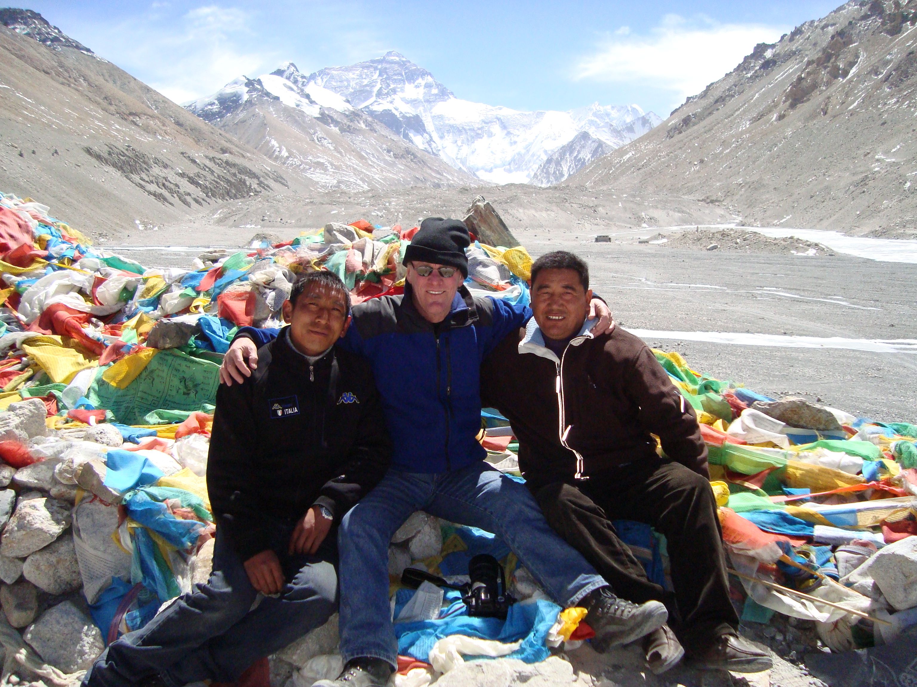 Mount Everest north base camp, Tibet.
