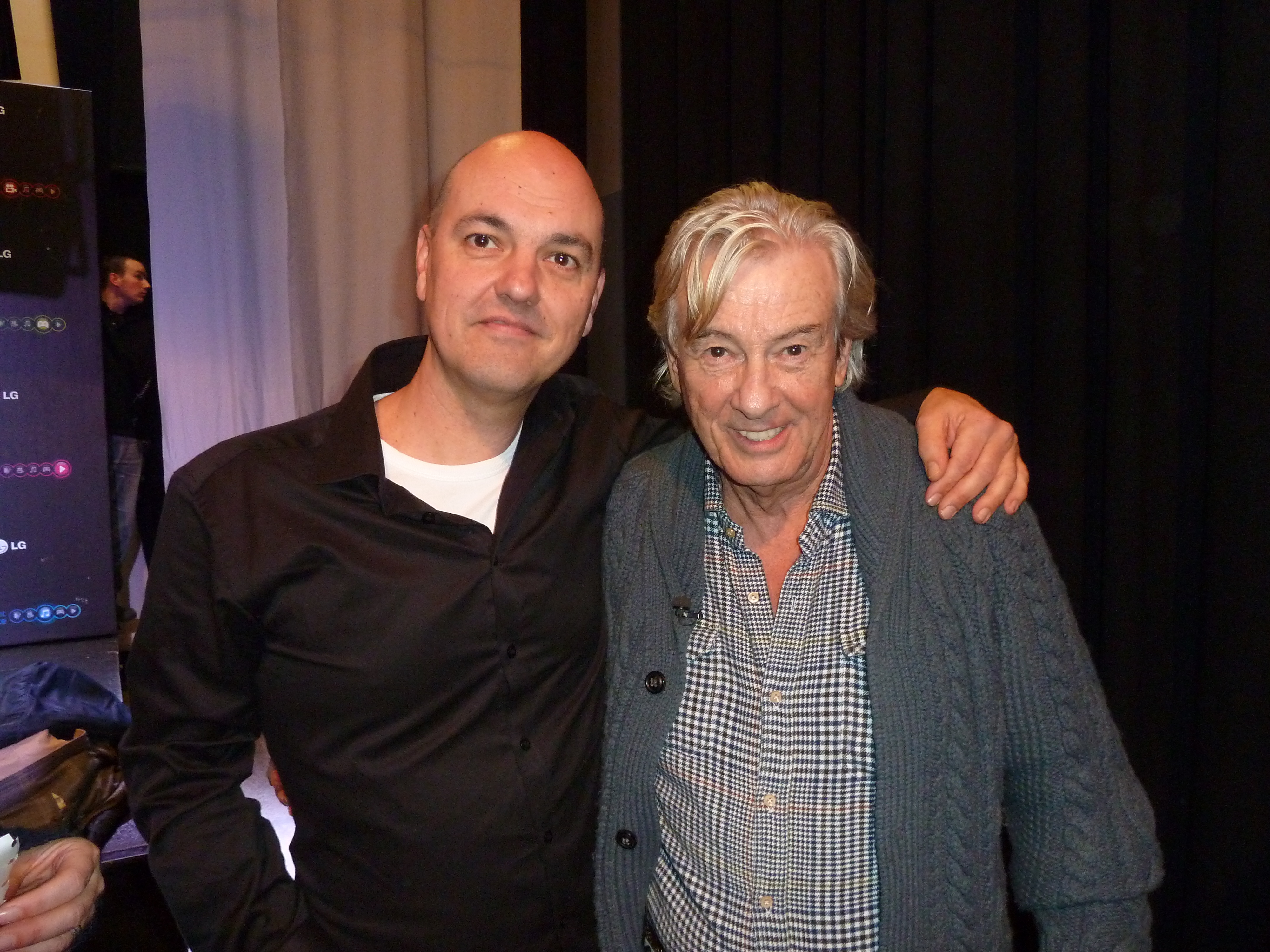 With Paul Verhoeven at the script writing workshop for The Entertainment Experience.