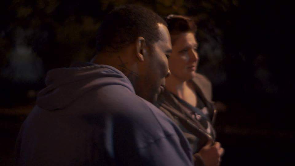 Screen shot from the short film Into To The Night
