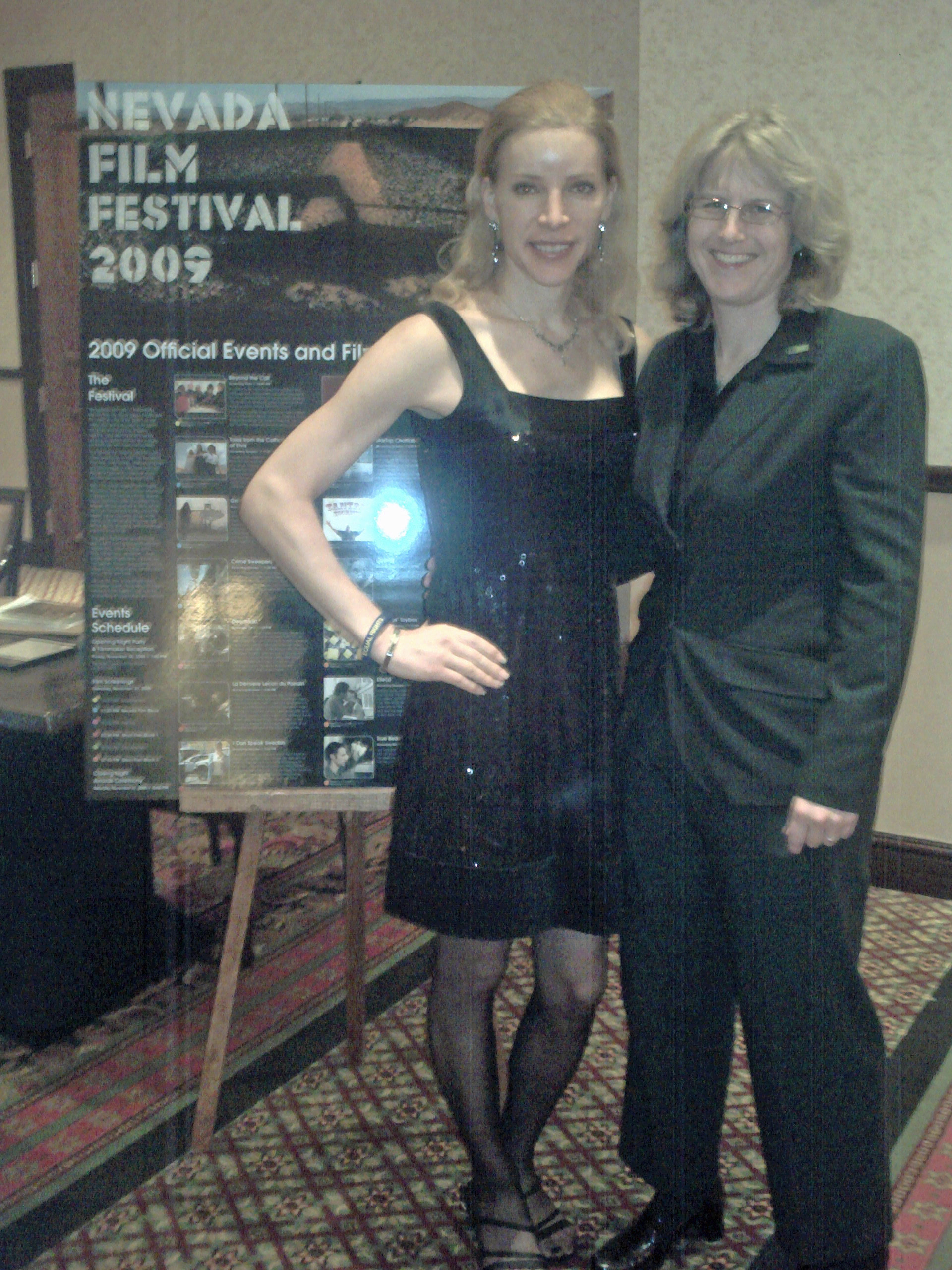 Jessica M. Bair and J.A. Steel at the Nevada Film Festival.