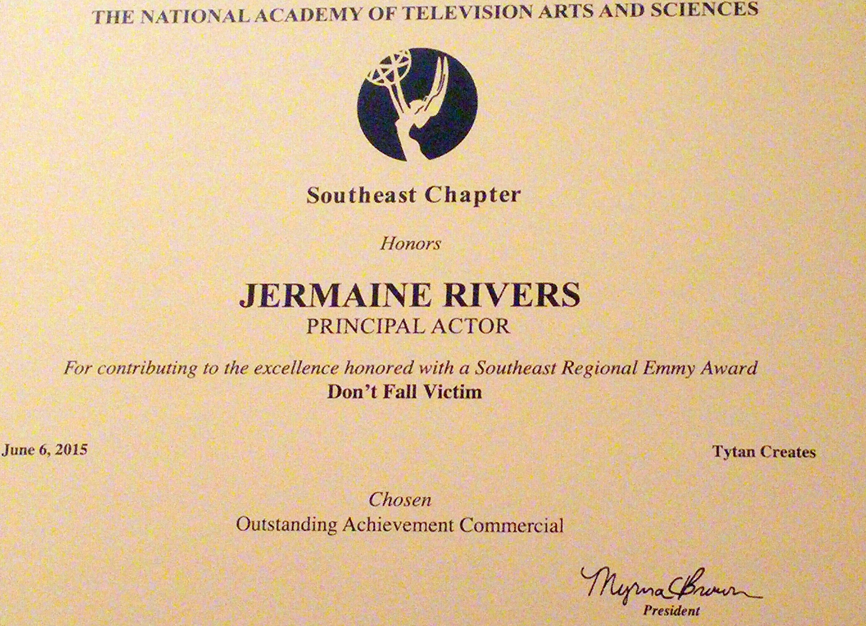 2015 South East Emmy Award