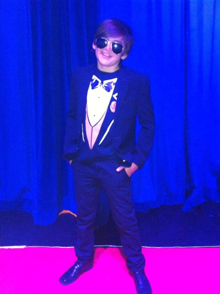 Ashton on the Red Carpet at the Pacific Talent Show as an Emcee & Performer!