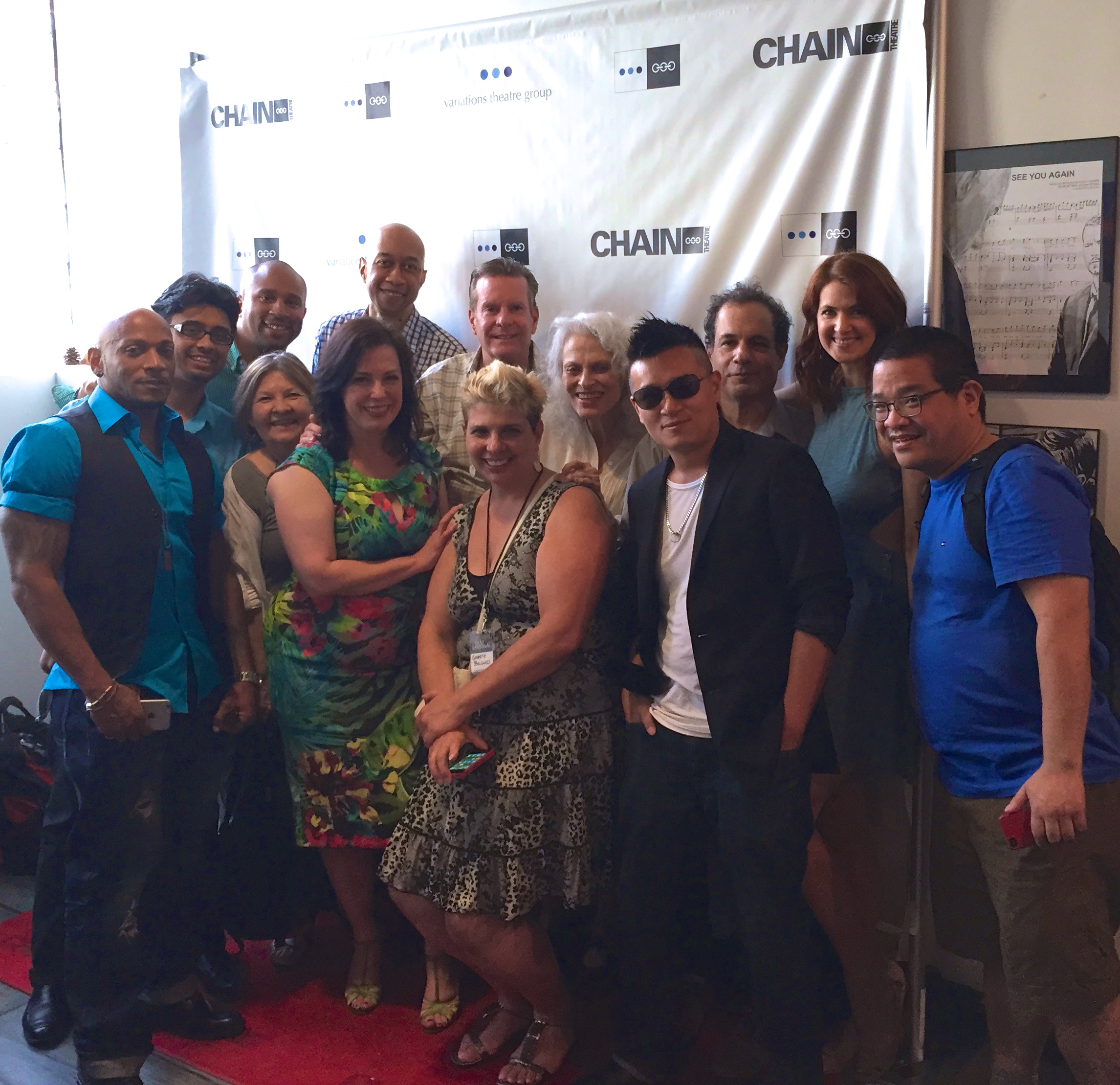 August 9, 2015--with several of the cast and crew at the screening of 