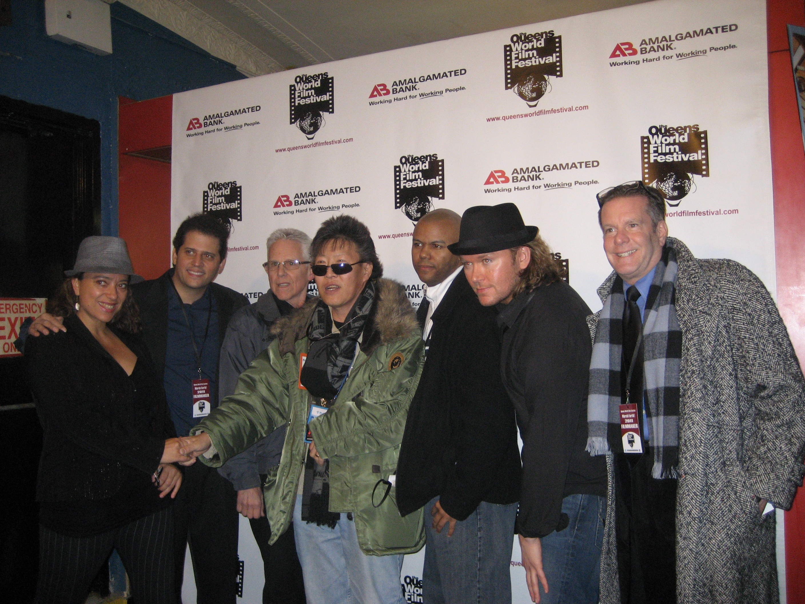 Queens World Film Festival, Opening Night, 03/03/11, Paul Kelly (far right).