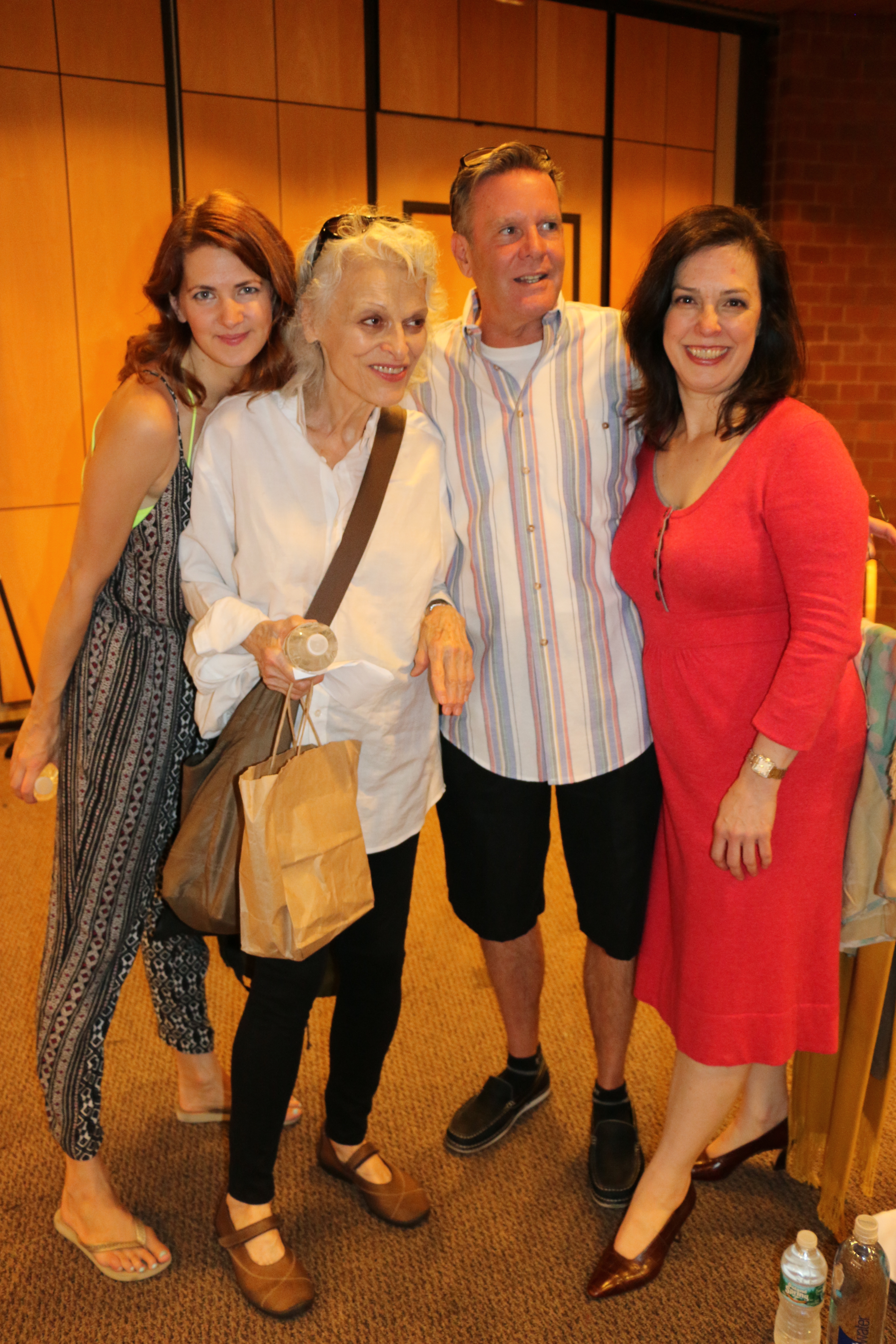 With Kelly Anne Burns, Judith Roberts and Patricia Randell on the set of 
