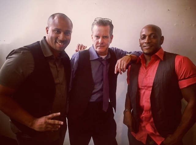 With Daniel R. Cooper and Rob D'Angelo at the Chain NYC Film Festival, August 2015.