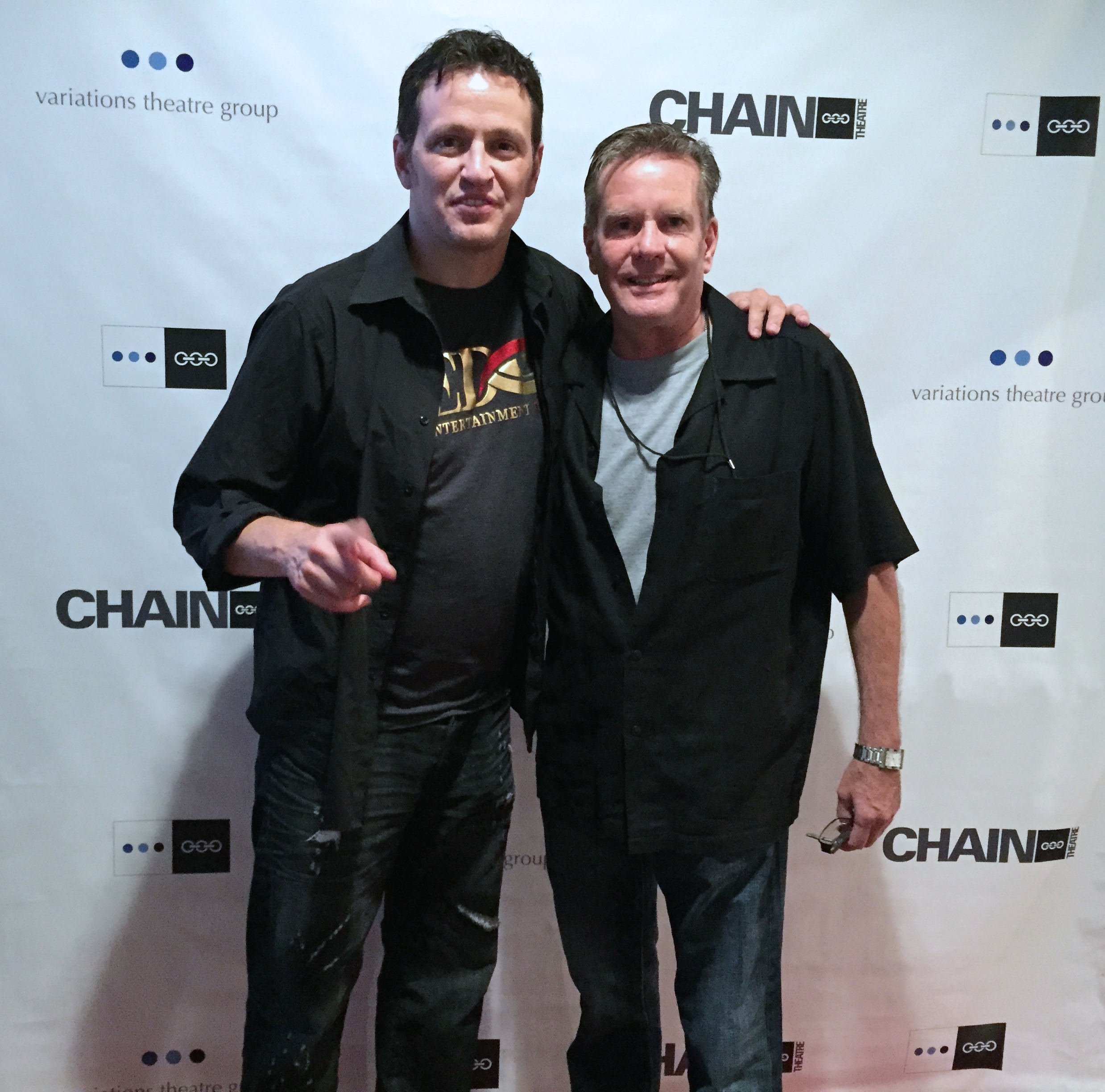 With Tom Malloy at the Chain NYC Film Festival, August 5, 2015.