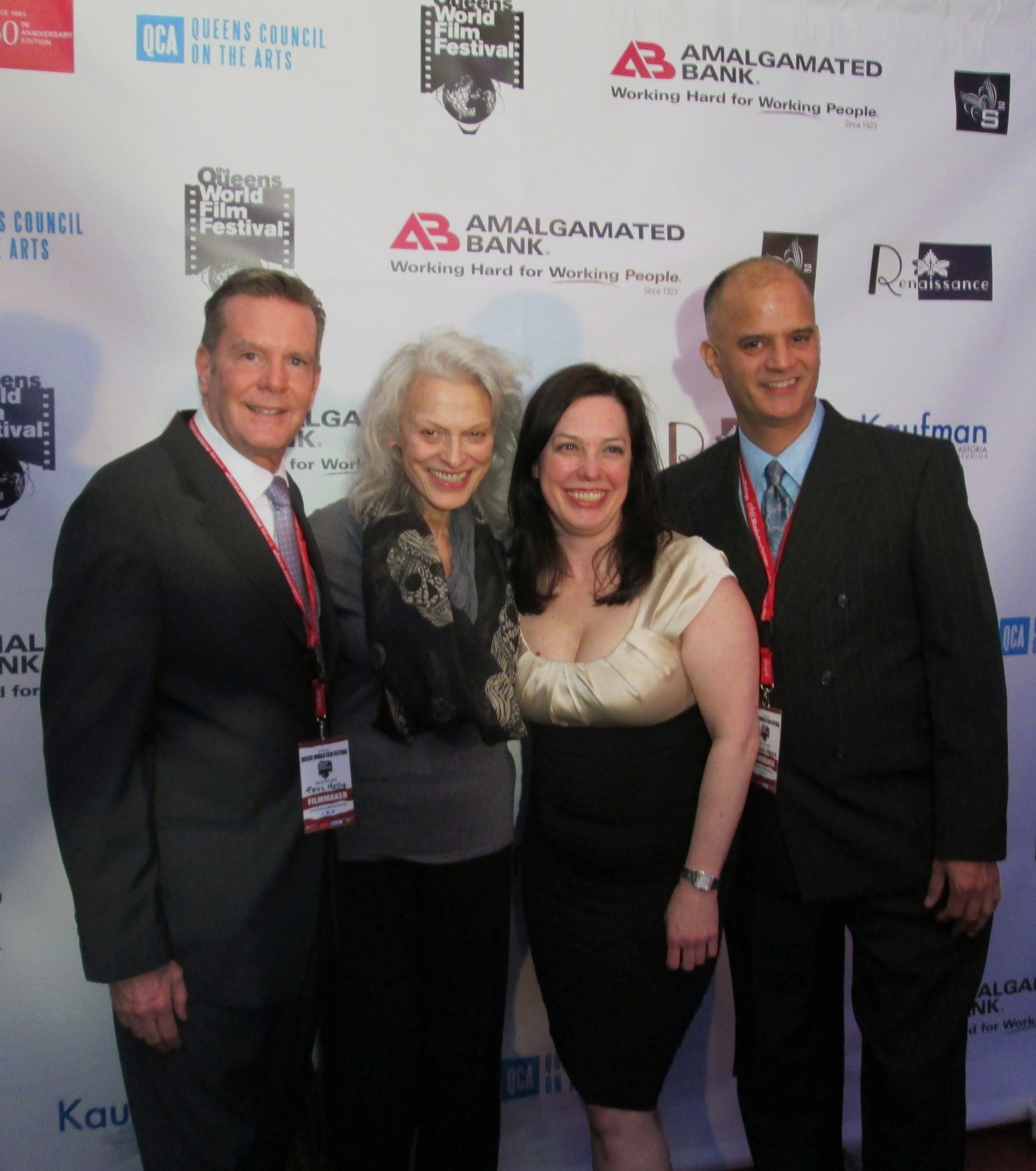 Paul Kelly, Judith Roberts, Patricia Randell and Michael Mora--Queens World Film Festival, March 6, 2013.