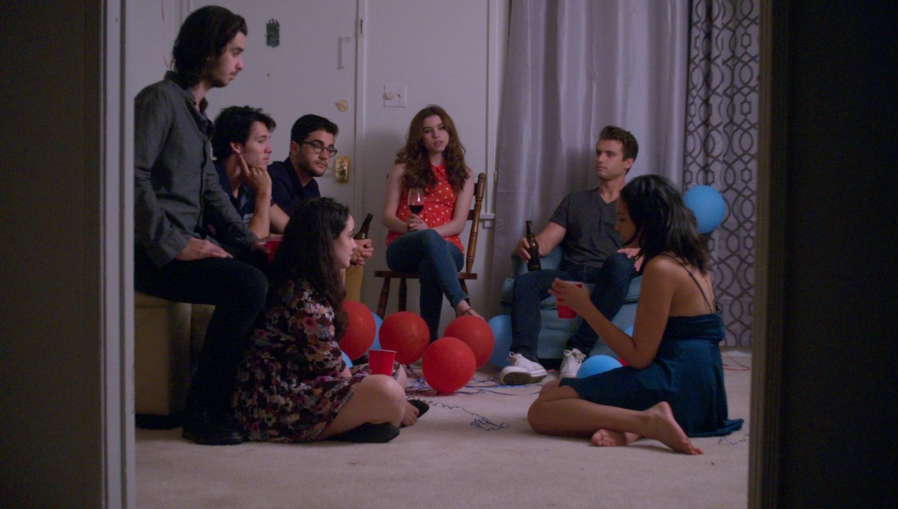 Still of Parker Harris, Joey Richter, Cameron Hope, Leanne Agmon, Matthew Solomon, William Warren Mann and Isabella Hicks in That Summer (2016)