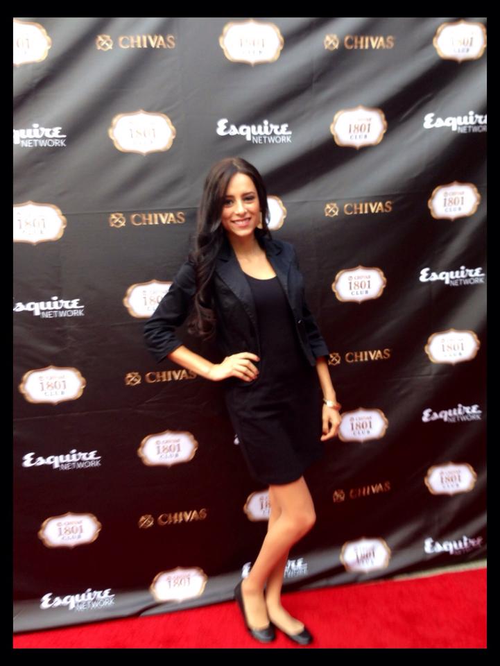 Claudia Gates on the Red Carpet Esquire Network, Chivas Regal 1801 Brotherhood