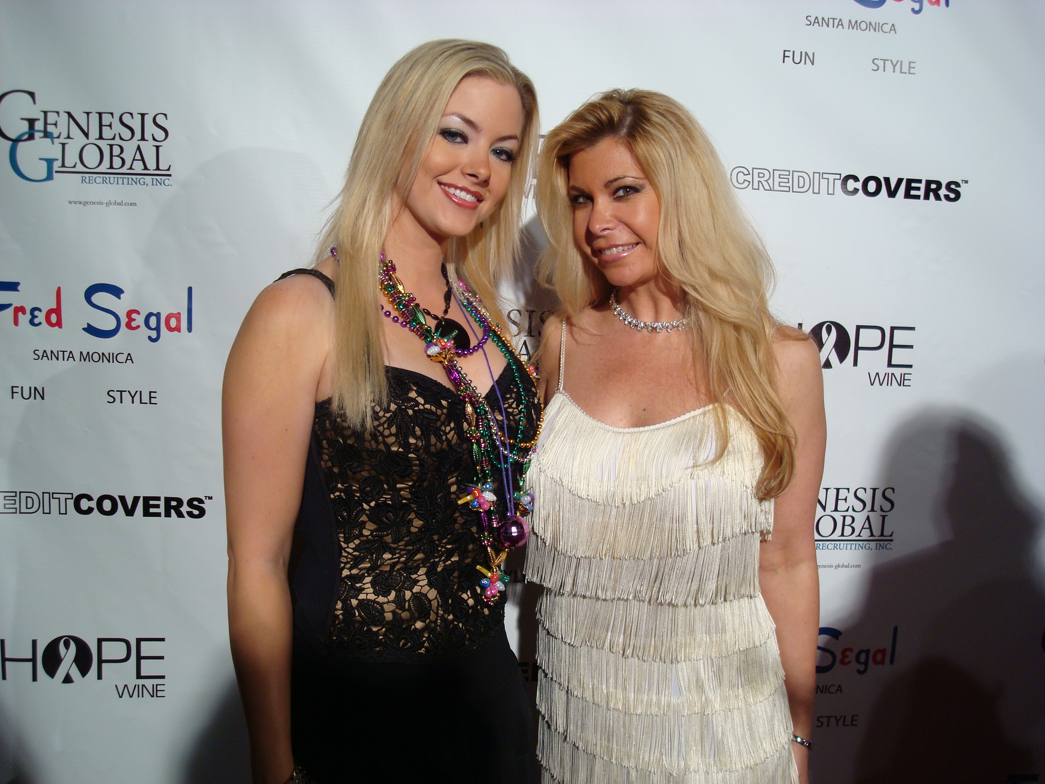 On the red carpet for a charity event with Shari Eckert