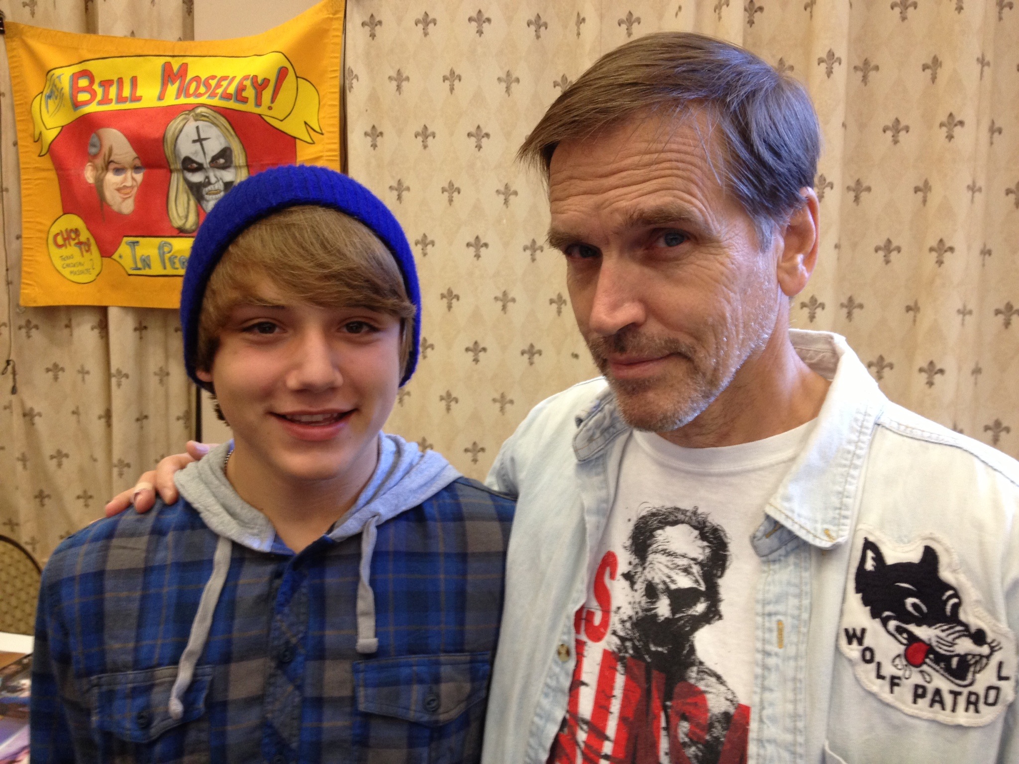 Towns Sanford with actor Bill Moseley at Spooky Empire in Orlando, Fl