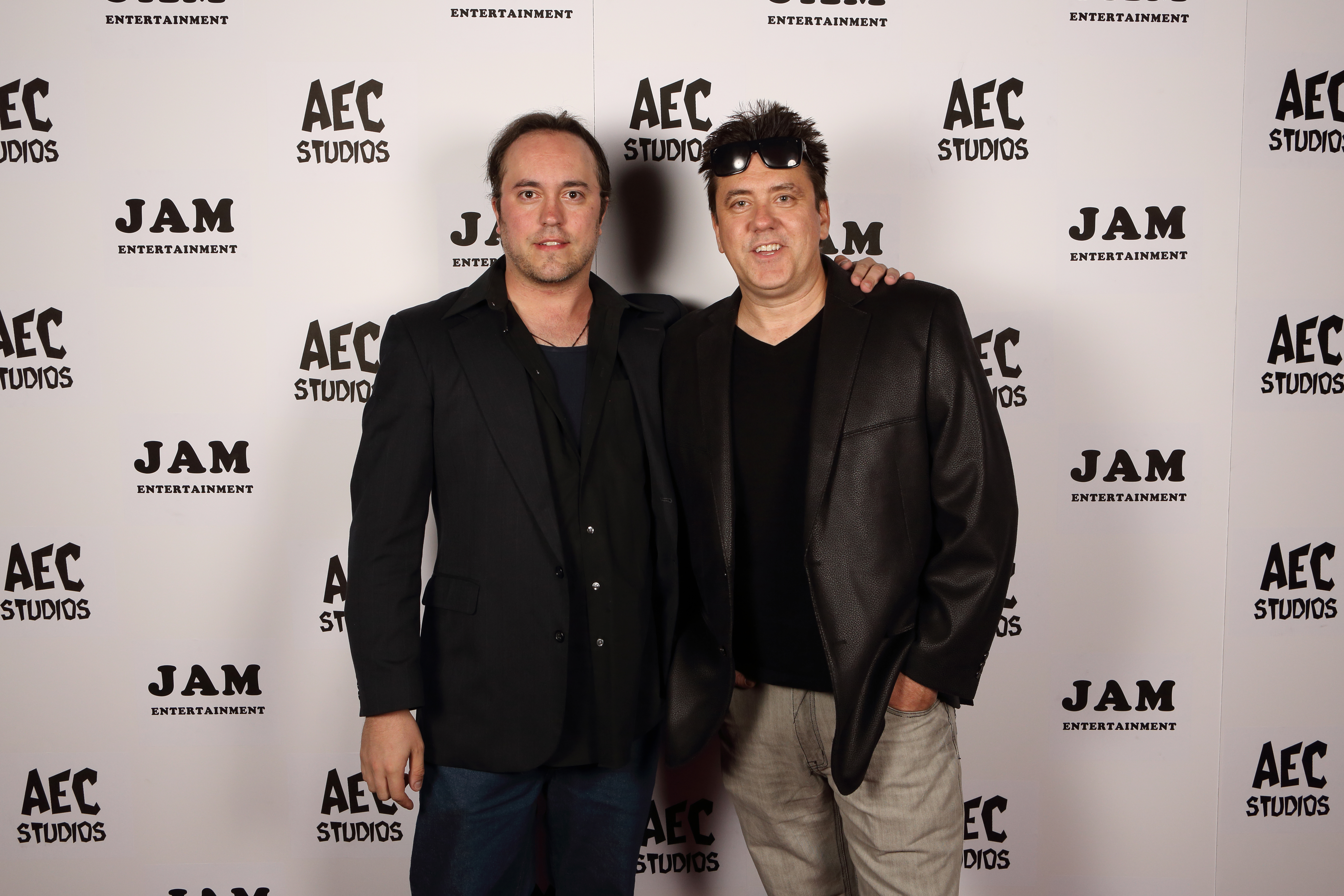 Film makers Jimmy Drain and Brian McCulley at the DRIVEN premiere.