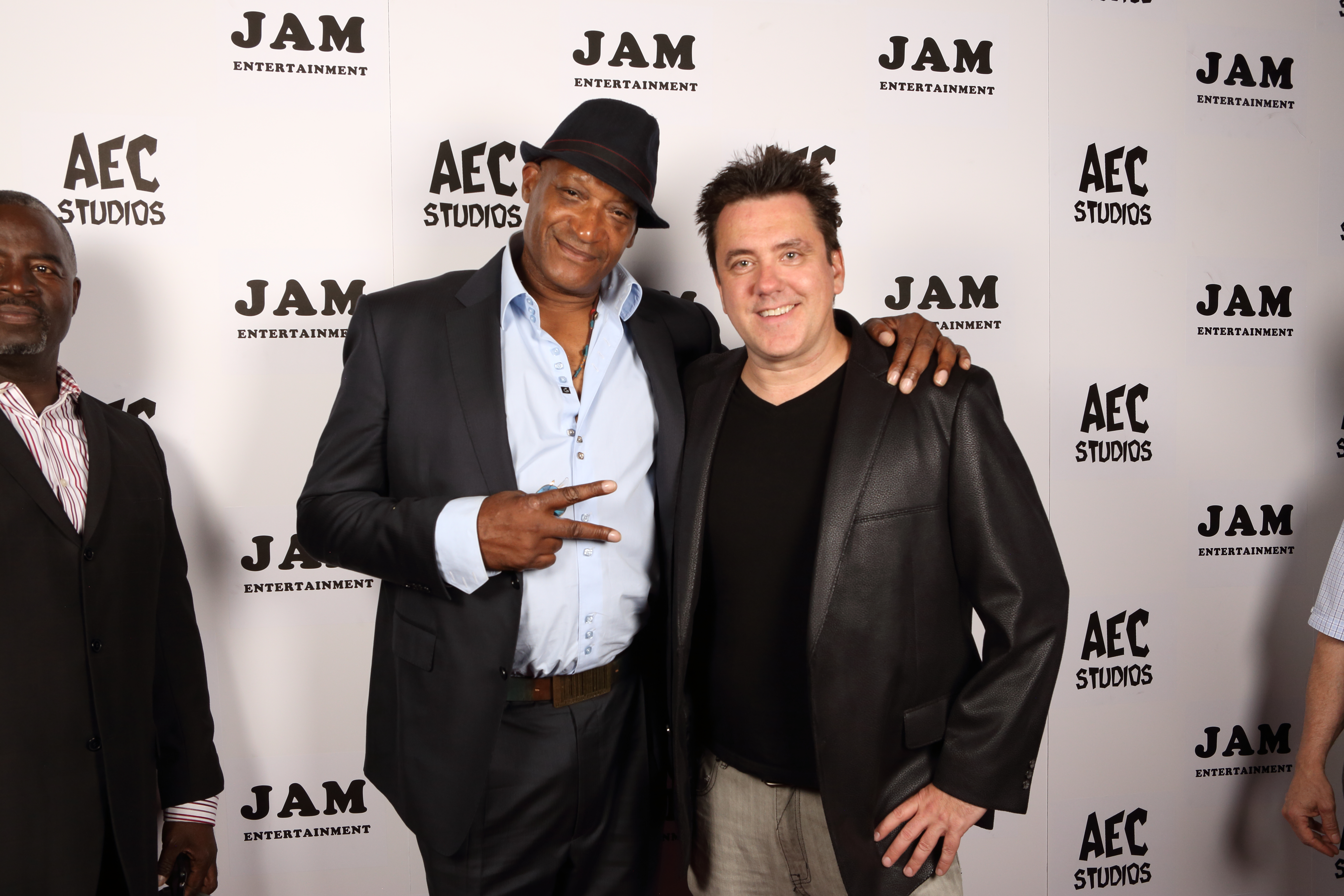 Actor Tony Todd and Director Brian McCulley at the premiere of DRIVEN.