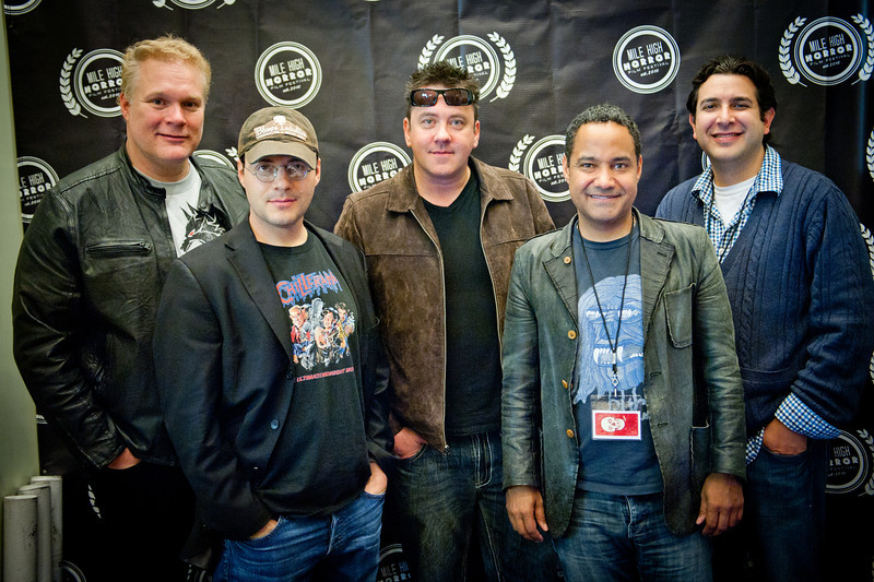 Tim Sullivan, Adam Rifkin, Brian McCulley, Jeffery Reddick and John Crockett at the Mile High Horror Fest, Denver CO, (2011)