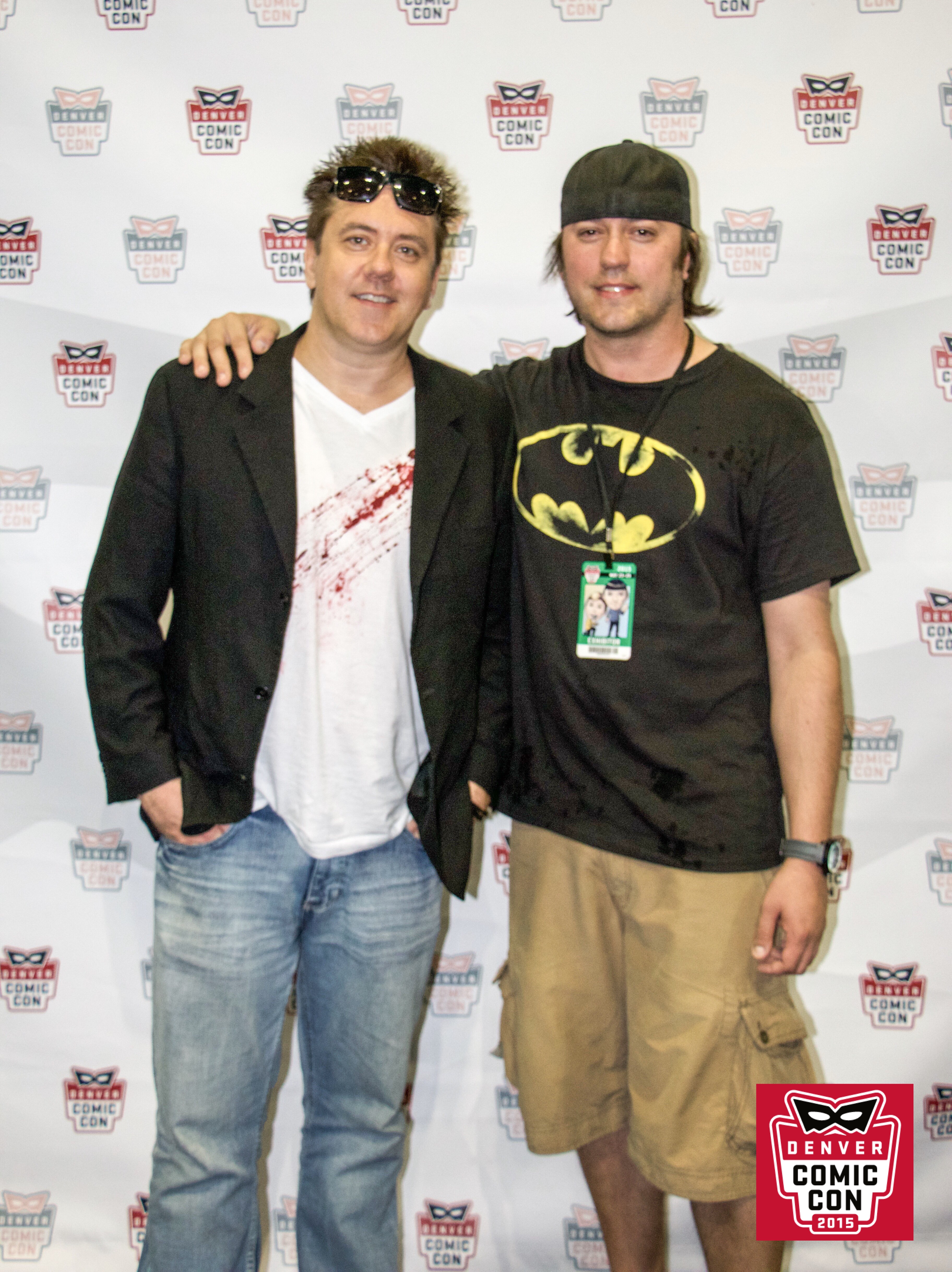 Director Brian McCulley and actor Jimmy Drain at Denver Comic Com