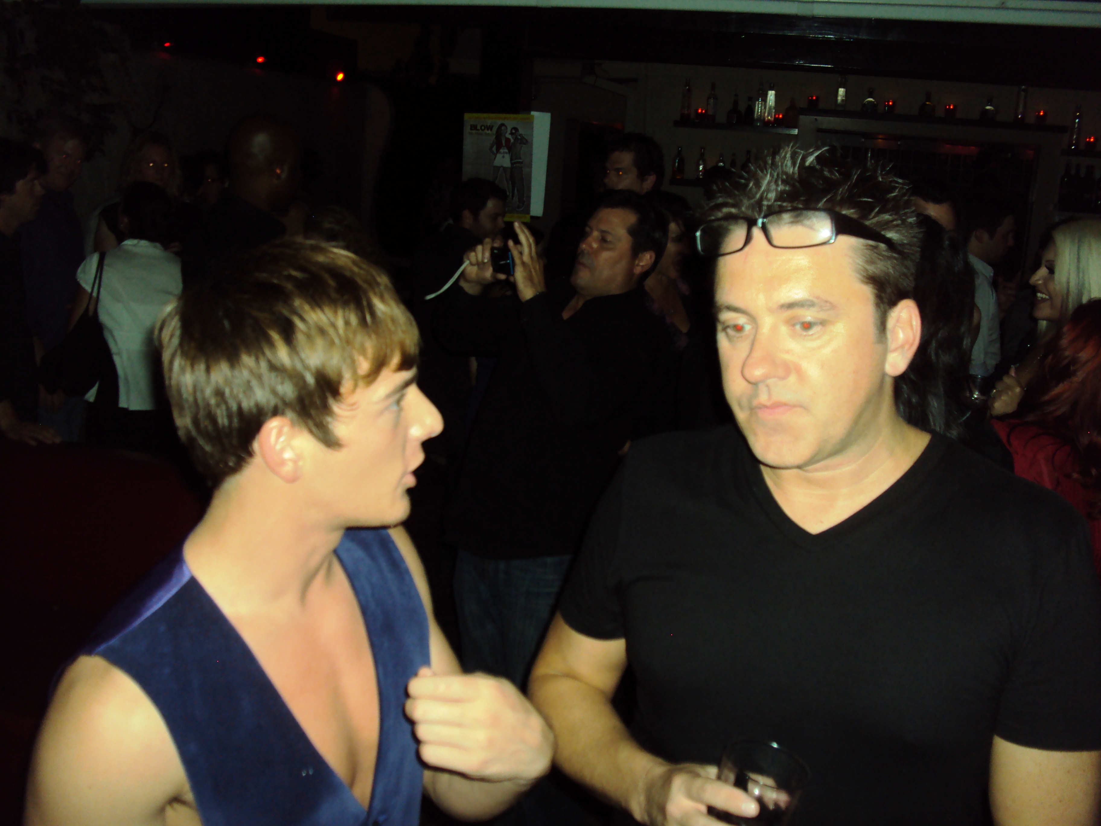 Sean Lockhart and Brian McCulley at the after party for 2001 Maniacs Field of Screams.