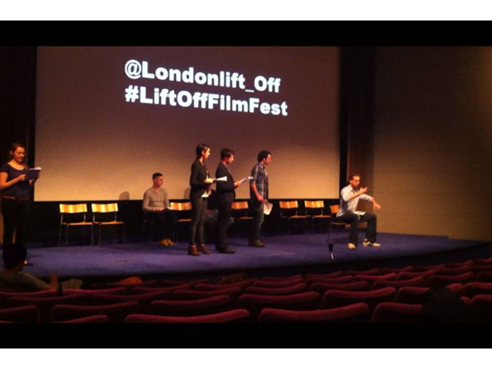 Werewives of London TV pilot being read on stage at the London Lift-Off Film Festival in November 2012