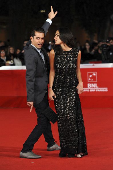 Reza Sixo Safai and Sarah Kazemy on the red carpet at the Rome Int'l Film Festival.