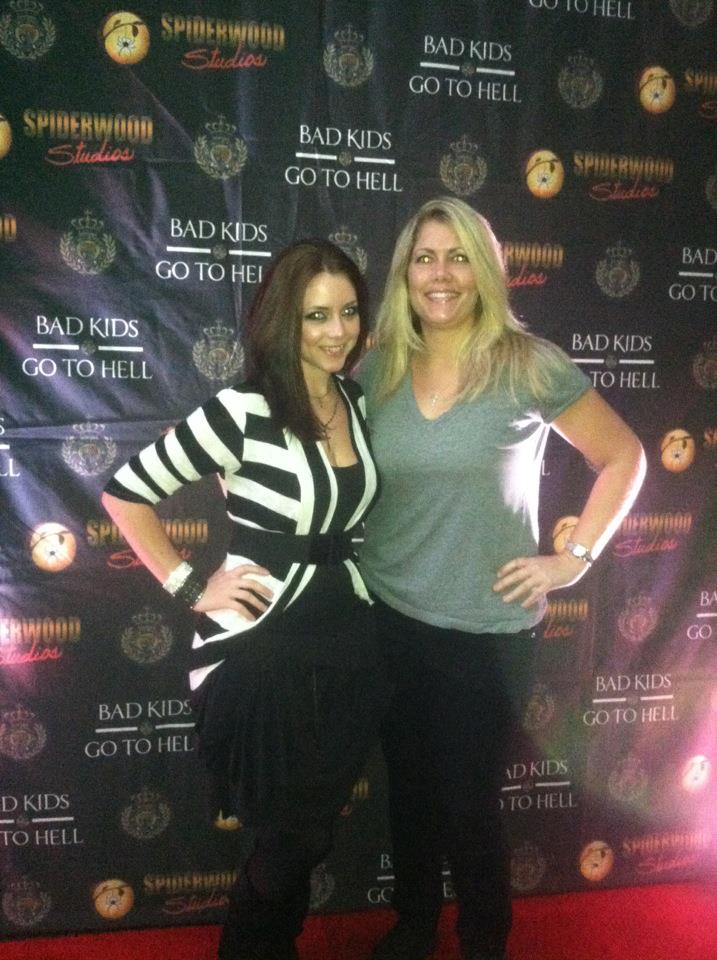 Hollee A. McMurray and Michele B. McGraw at the Dallas premiere of Bad Kids Go to Hell