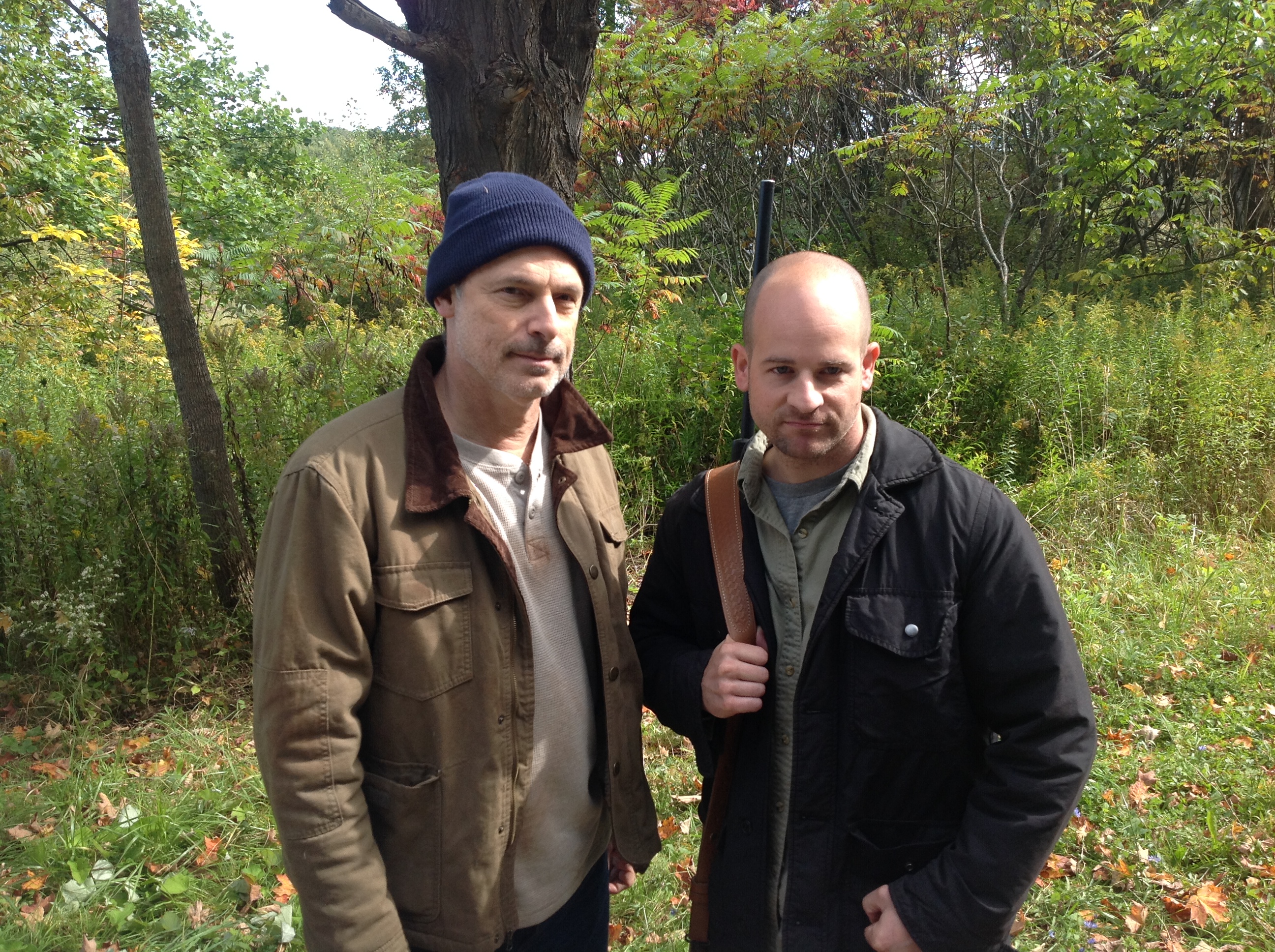 Nick Guest (left) & James Quinn (right)on set of the upcoming feature film 