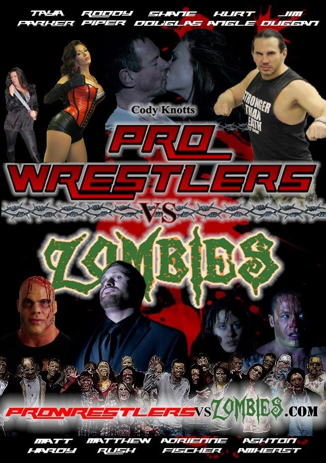 James Quinn on the cover of Pro Wrestlers VS Zombies movie poster. Bottom Left