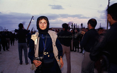 During Ayatollah Khomenie's funeral