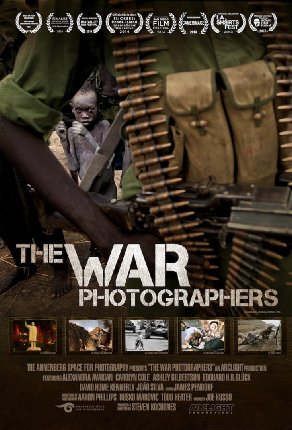 Alexandra Avakian's photograph taken in South Sudan used as the poster for The War Photographers documentary in which she appears.