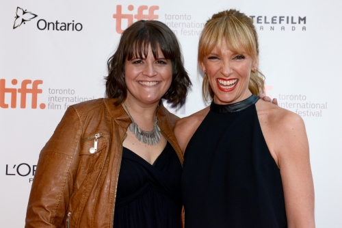 Megan Griffiths and Toni Collette at Toronto International Film Festival for the premiere of Lucky Them.