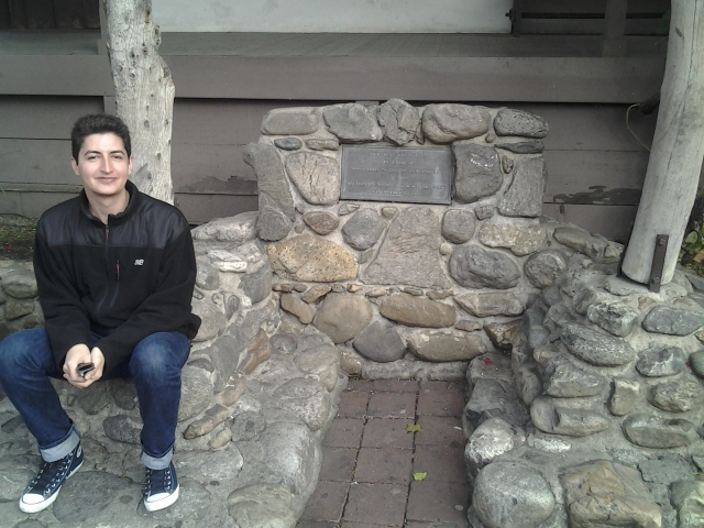 Michael Schorling at the oldest house in Los Angeles, CA