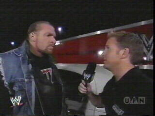 Interviewing Triple H on WWE Raw