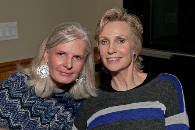 Actress Jane Lynch w/Exec.Producer & Project Green co-Founder Kim Kreiss