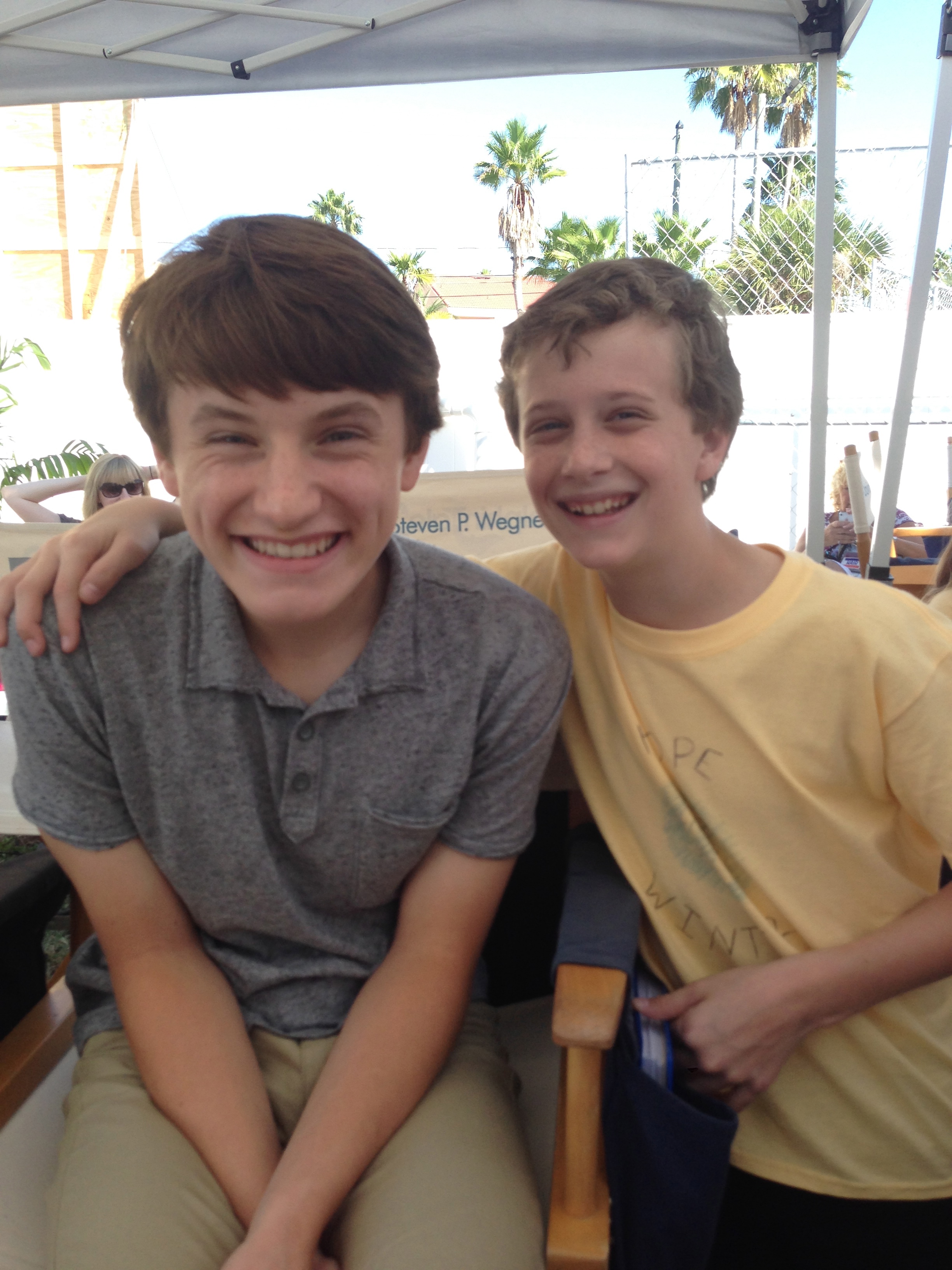 Nathan Gamble and me. Dolphin Tale 2