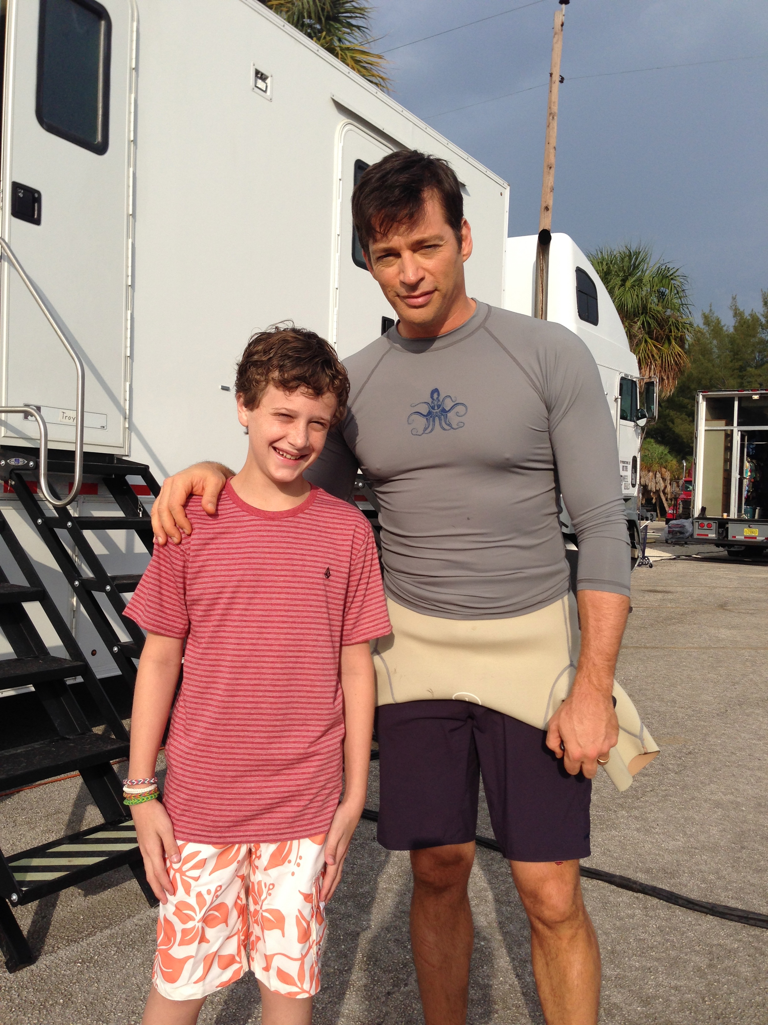 Harry Connick Jr. and me. Dolphin Tale 2