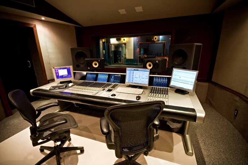 Control Room at Visom Digital, music scoring stage