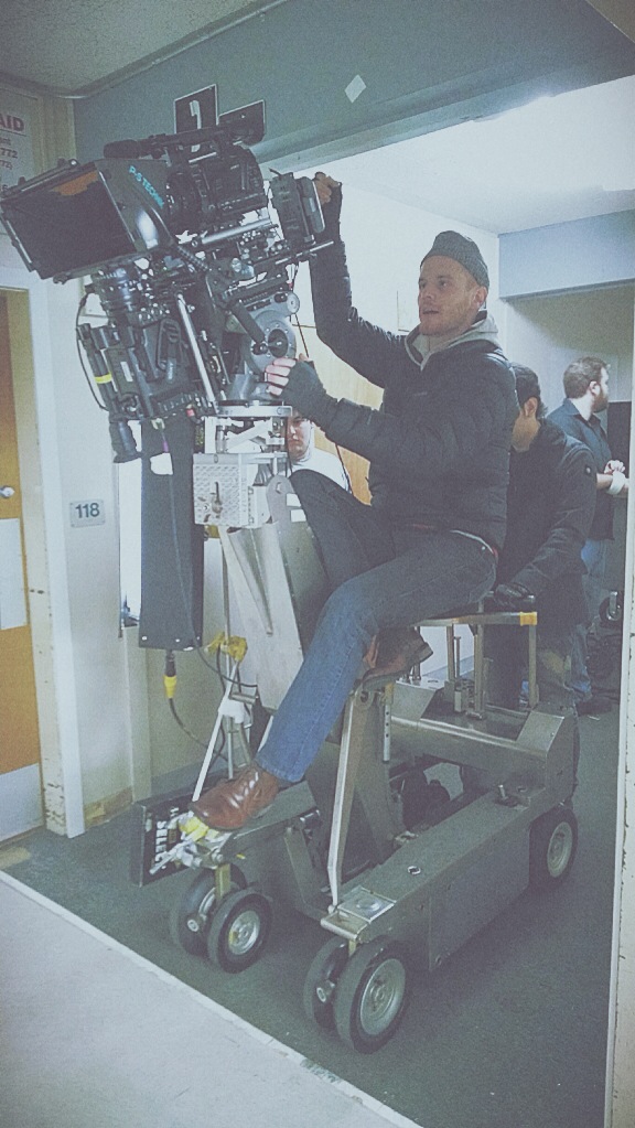 Nigel Edwards on the set of Four Steps From The Stairway.