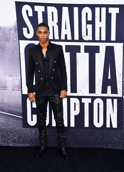Keith Powers at Straight Outta' Compton World Premiere in Los Angeles.