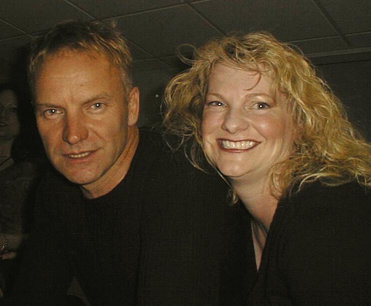 Kelly L. Moran with STING