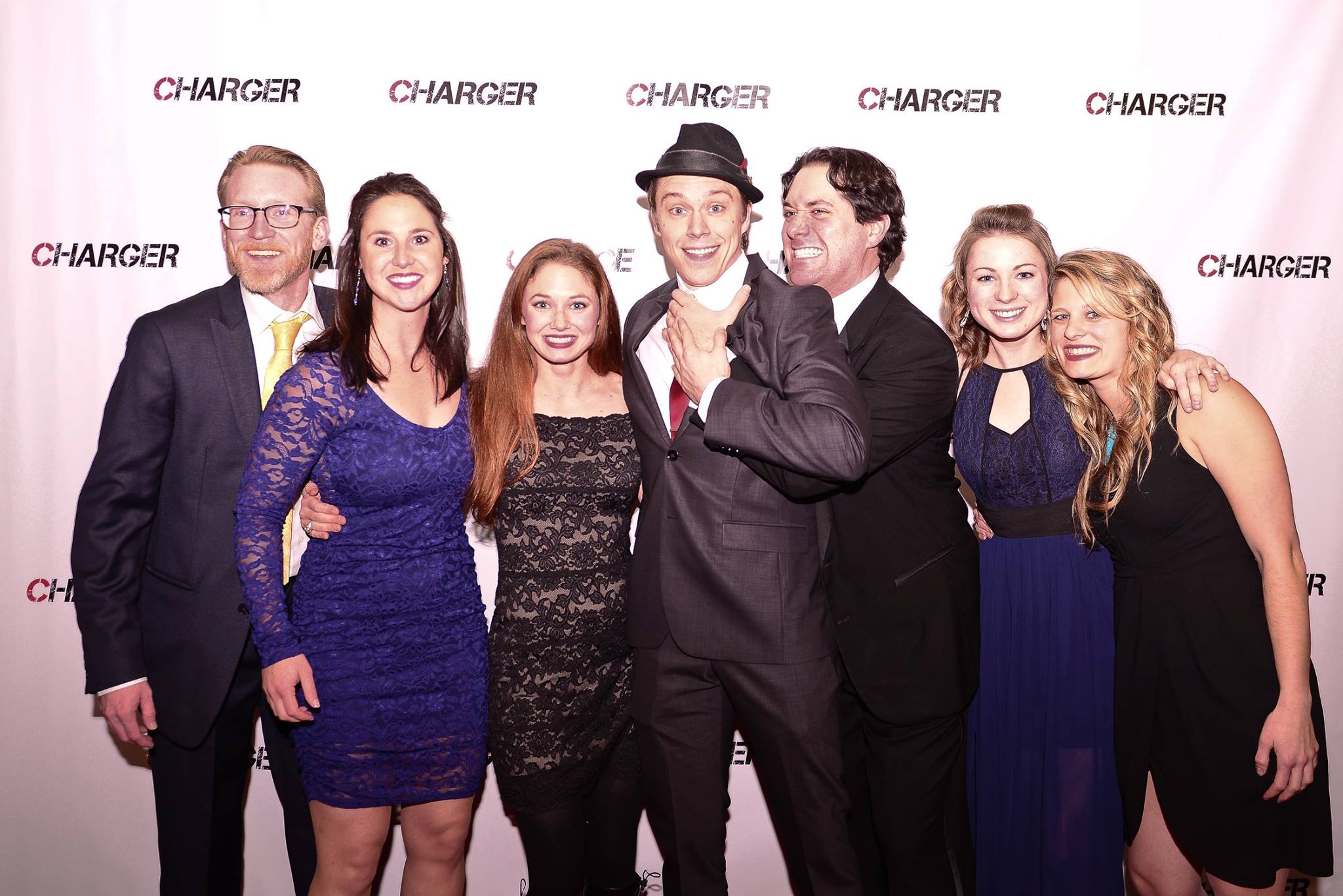 At the world premiere of CHARGER with members of cast and crew.