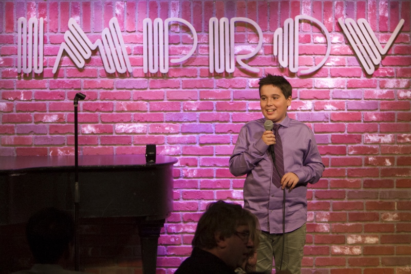 Steven Capp performing stand-up comedy at the Hollywood Improv.