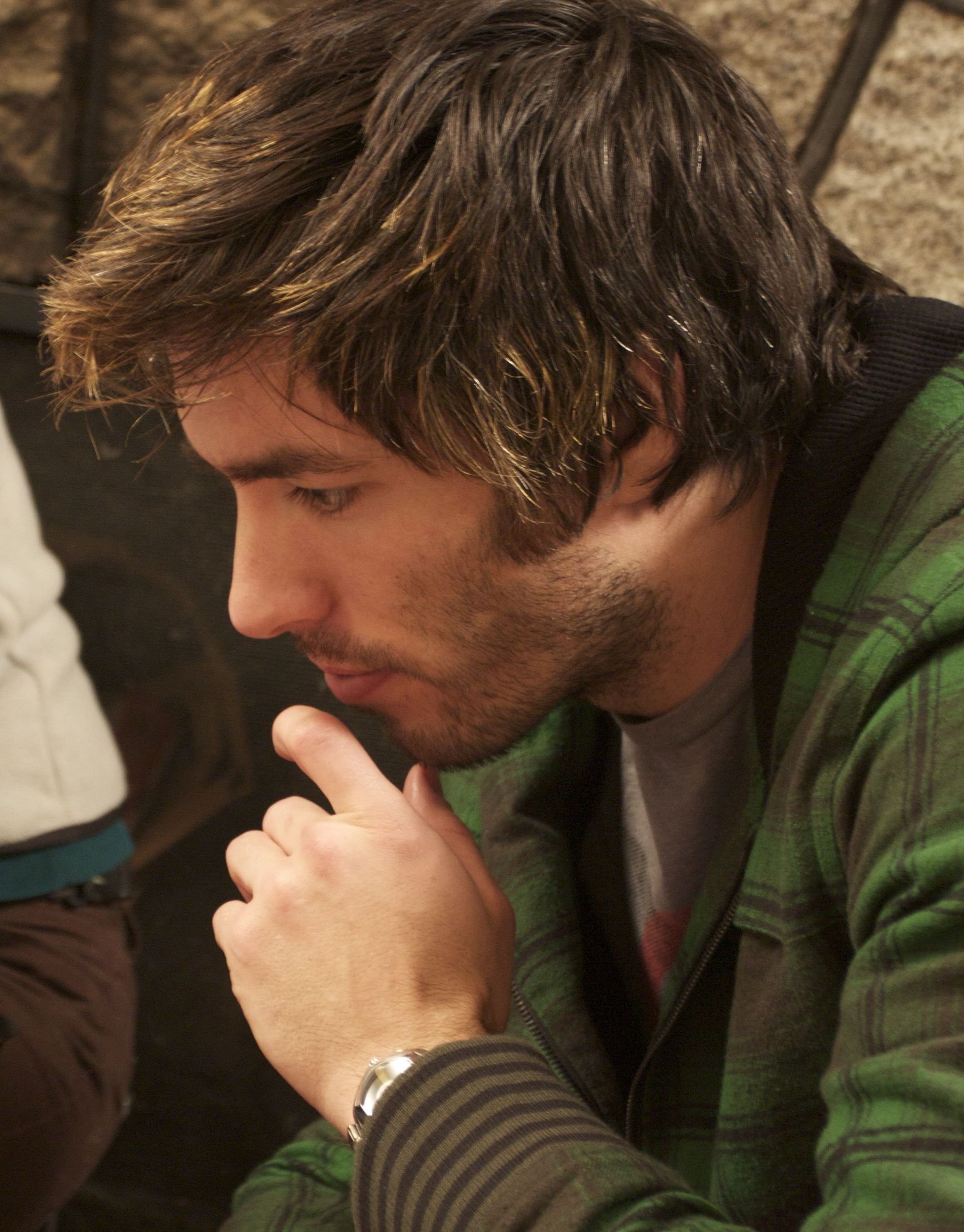 Still of Drew Scott on the set of In the Dark.