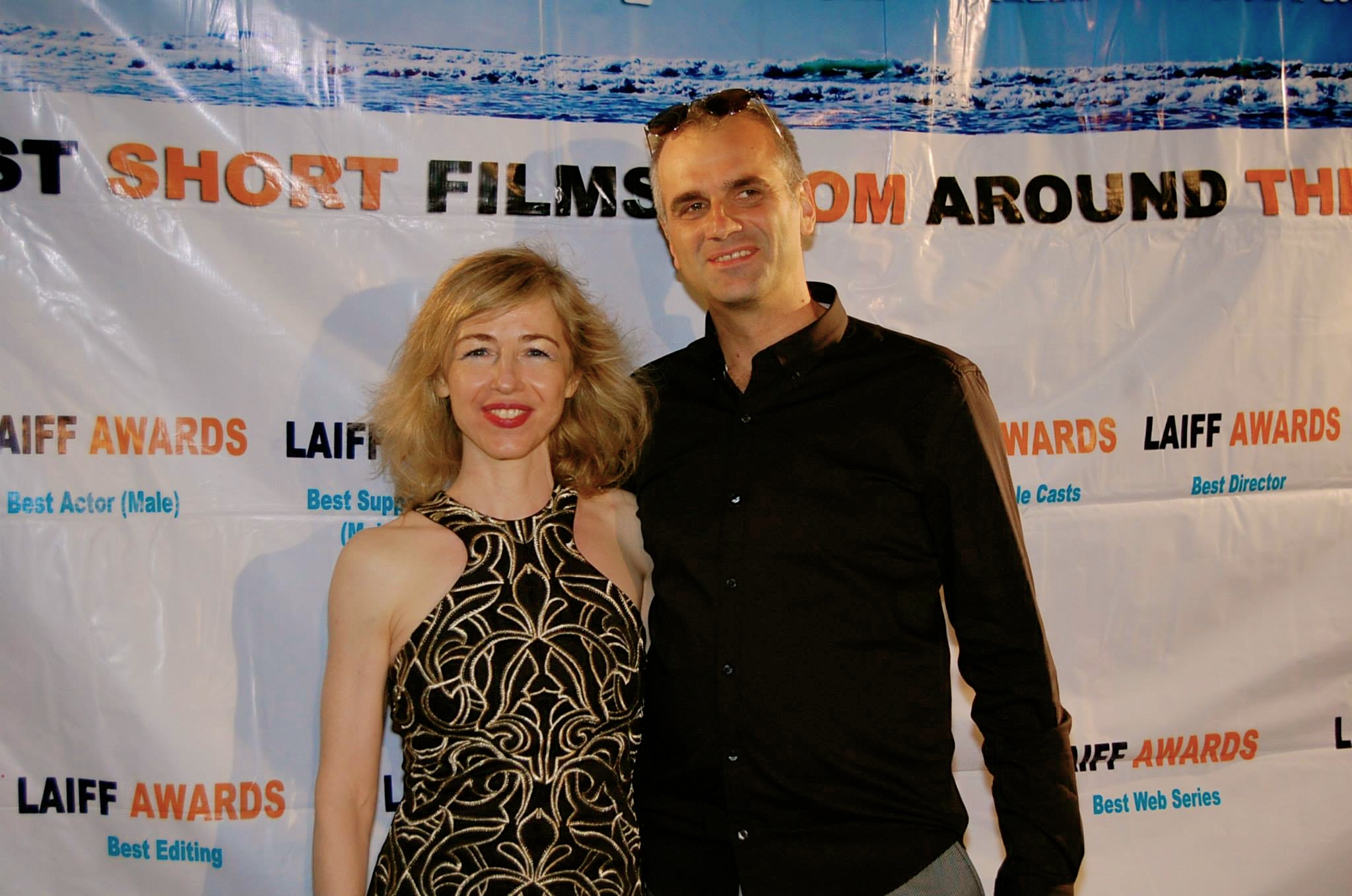 with Adrian Roman at the Los Angeles Independent Film Festival Awards