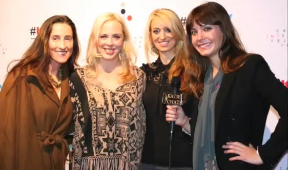 Red carpet at the Canadian International Television Festival 2014 interviewed by Katie Chats. With Actress, Lucie Guest and Cinematographer Sarah Thomas Moffat.