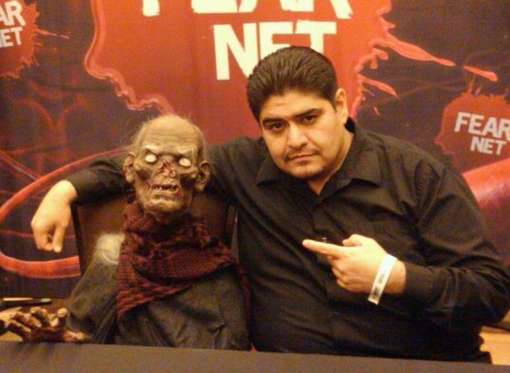 Hugo Matz hanging out with the Crypt Keeper (2013).