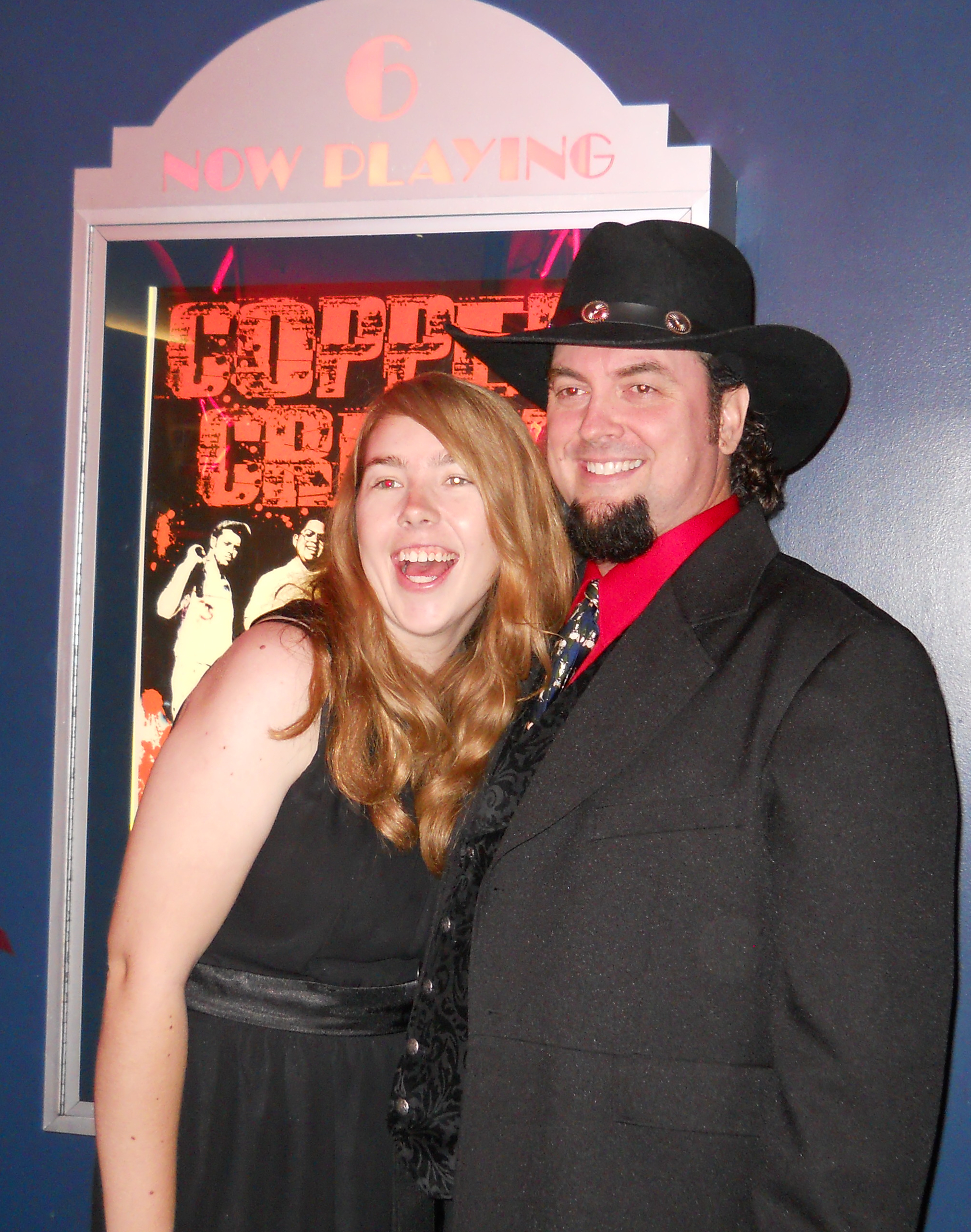 The Lowpriest with Heather DiPietro at Copper Creek Premiere, 10 September, 2011.