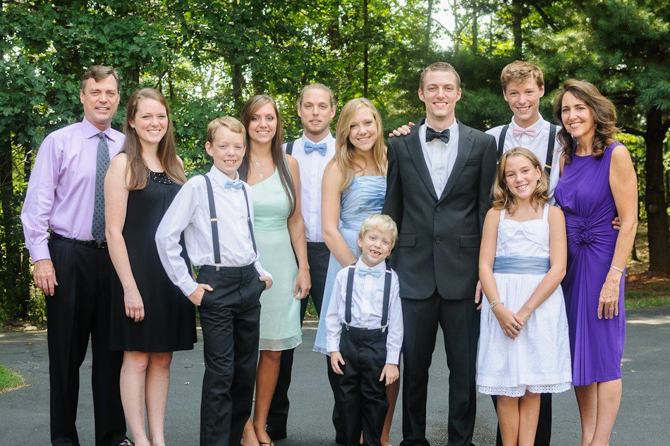 The entire family: Rick, Tracy, Stephen, Andrew, Courtney, Marilee, David, Emily, Richard Jr., Katherine and Jonathan