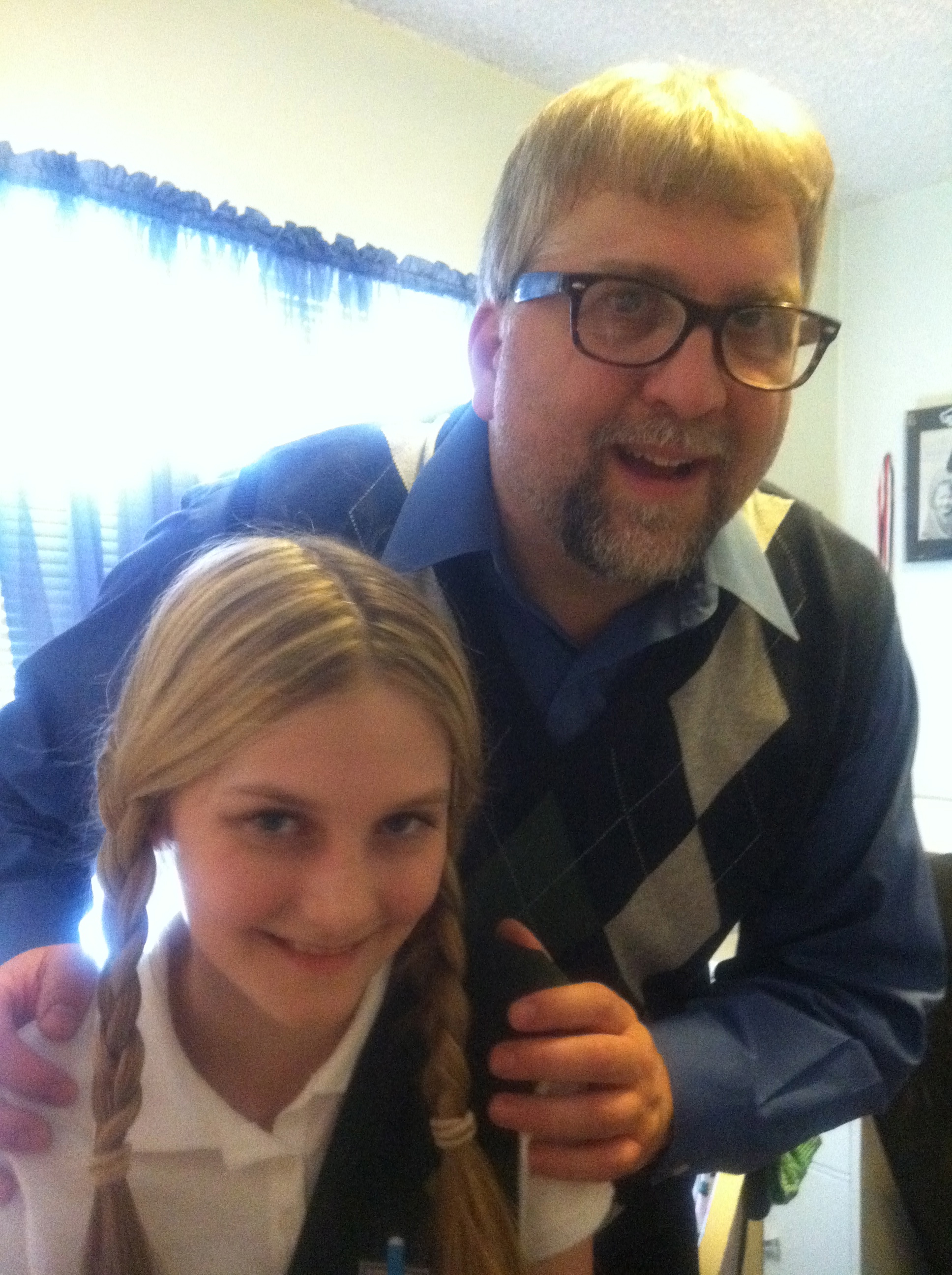 Daniel Roebuck (Lost) and Ashley Switzer on set of 'T is for Temptation' (2011)