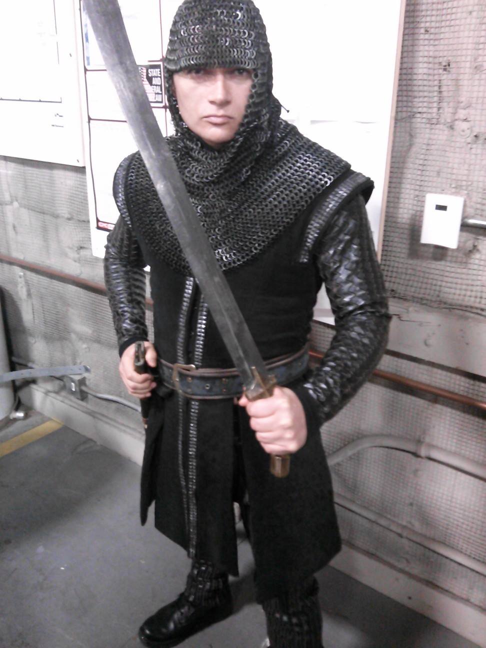 Played a Knight in another Chris Brown music video Ft Ariana Grande.