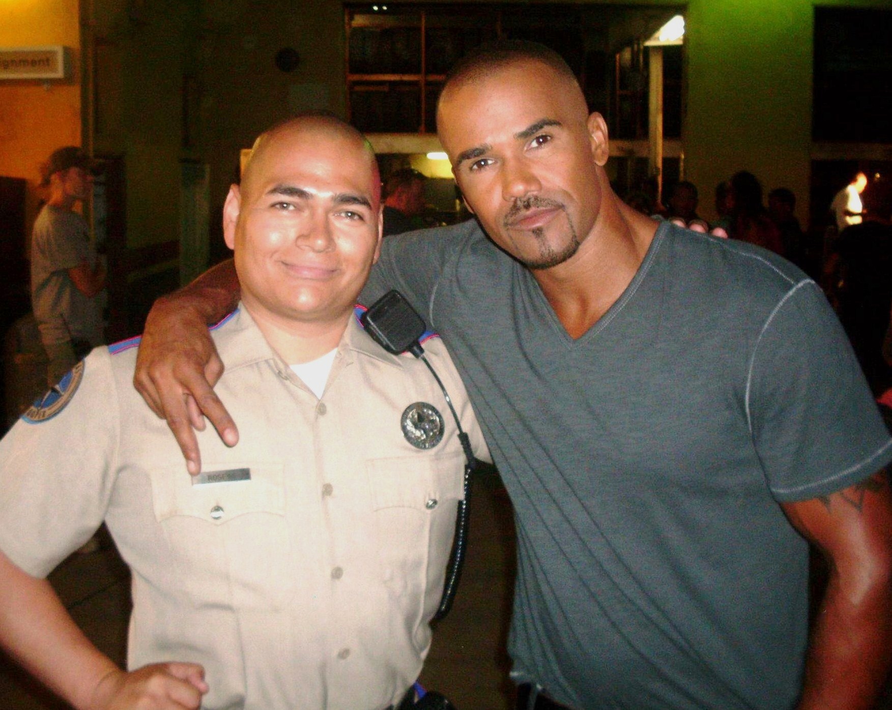 I always enjoy working with Shemar Moore, he is very nice and professional.